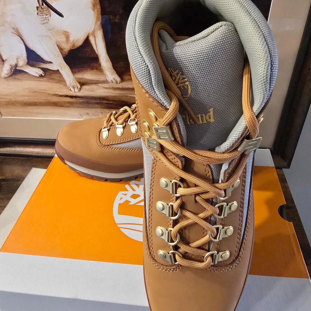 Timberland Euro Hiker Mid Lace Boot Wheat Nubuck (TB0A28GY 754) Men's Size 10.5 - Picture 2 of 15